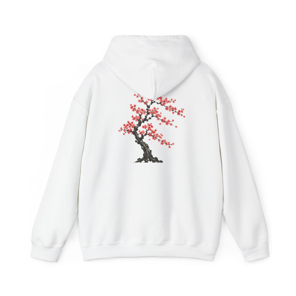 Cherry Blossom Tree Hoodie — Japanese Sakura Floral Graphic Hooded Sweatshirt