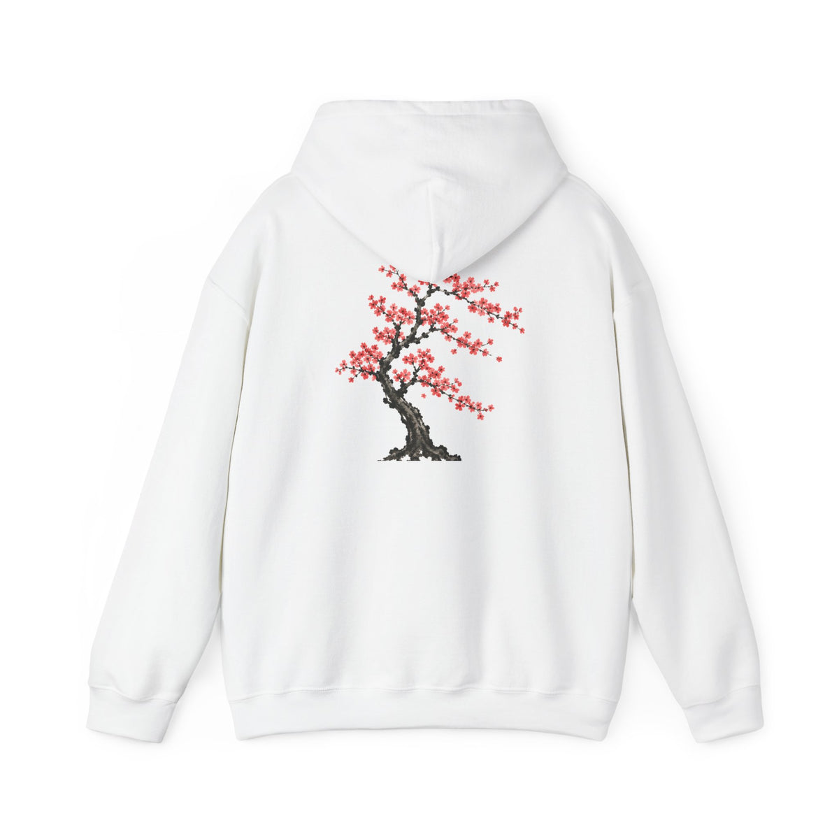 Cherry Blossom Tree Hoodie — Japanese Sakura Floral Graphic Hooded Sweatshirt