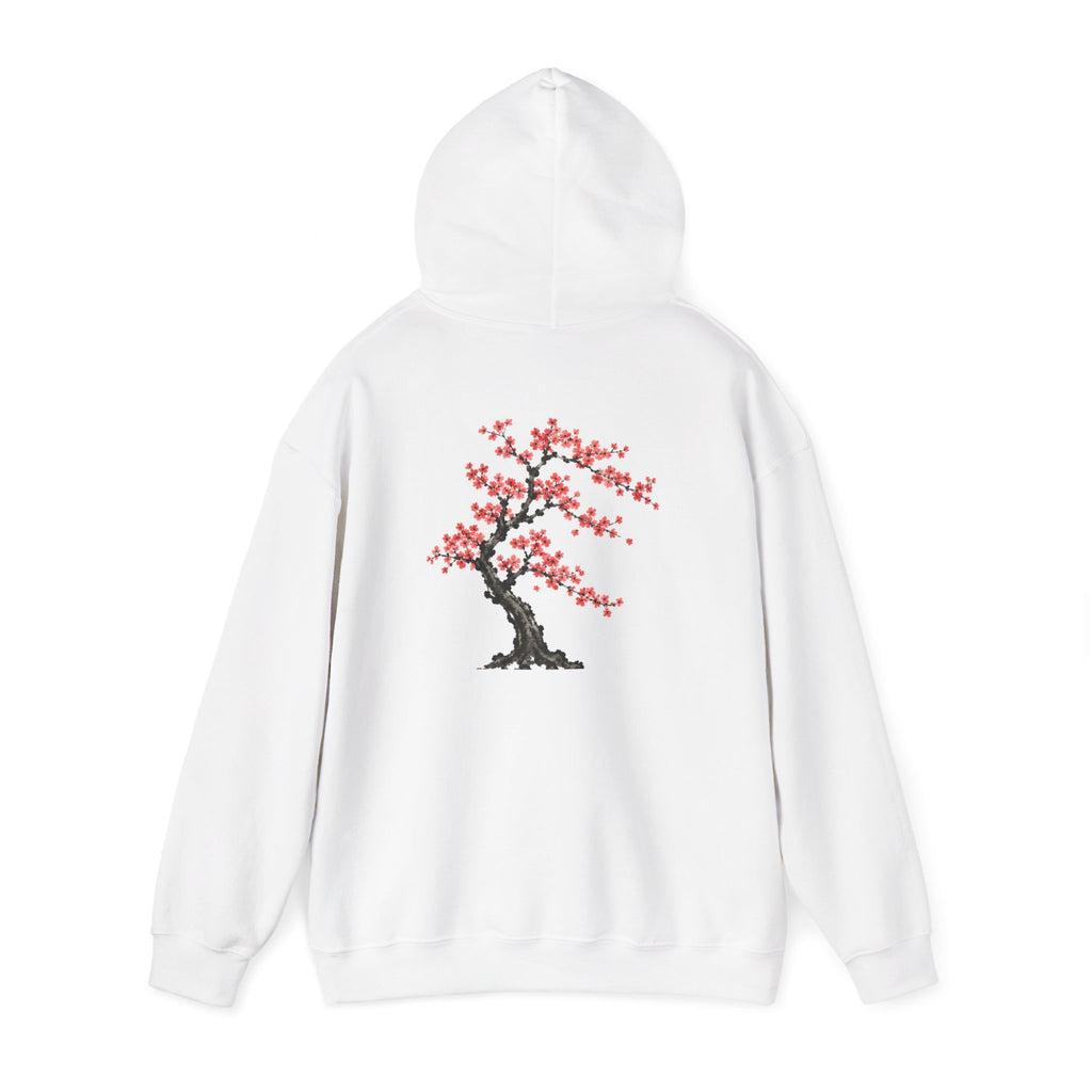 Cherry Blossom Tree Hoodie — Japanese Sakura Floral Graphic Hooded Sweatshirt