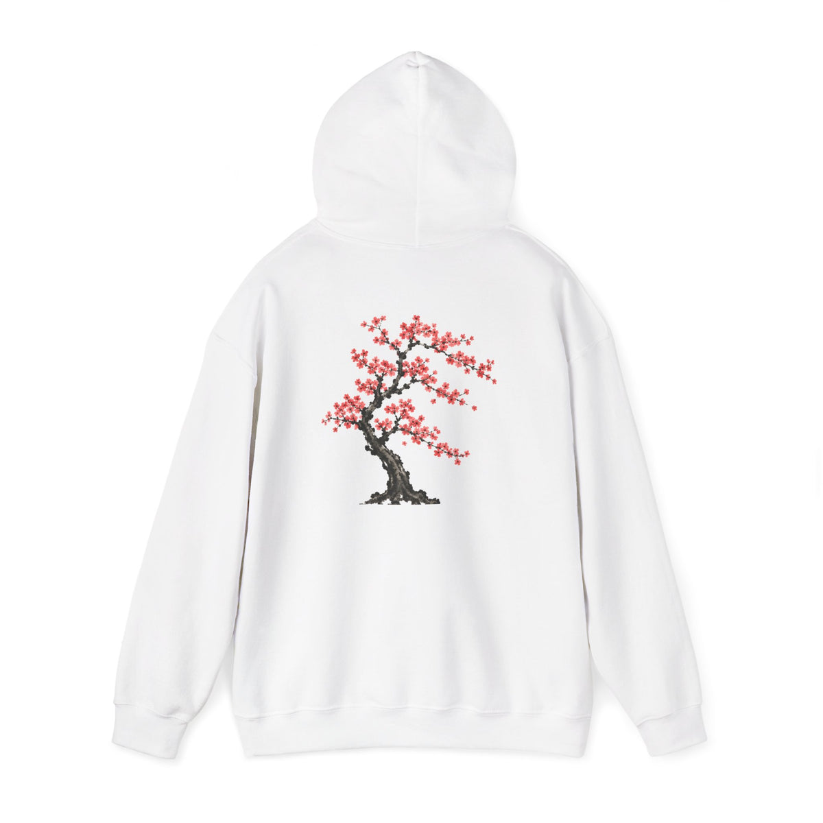 Cherry Blossom Tree Hoodie — Japanese Sakura Floral Graphic Hooded Sweatshirt