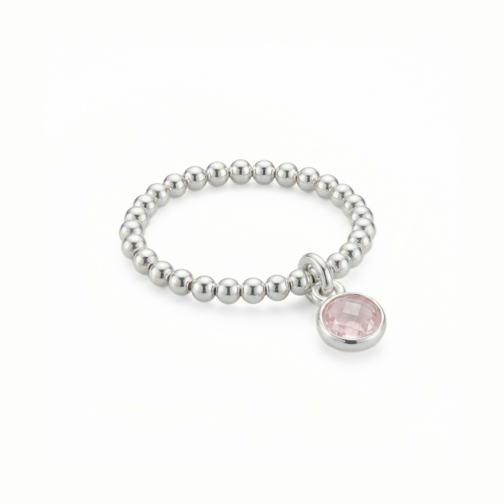 Rose Quartz Jewellery Set | Gemstone Bracelet and Ring